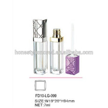 2015 New Square Style Empty Clear 7ML Long Lip Gloss Tube